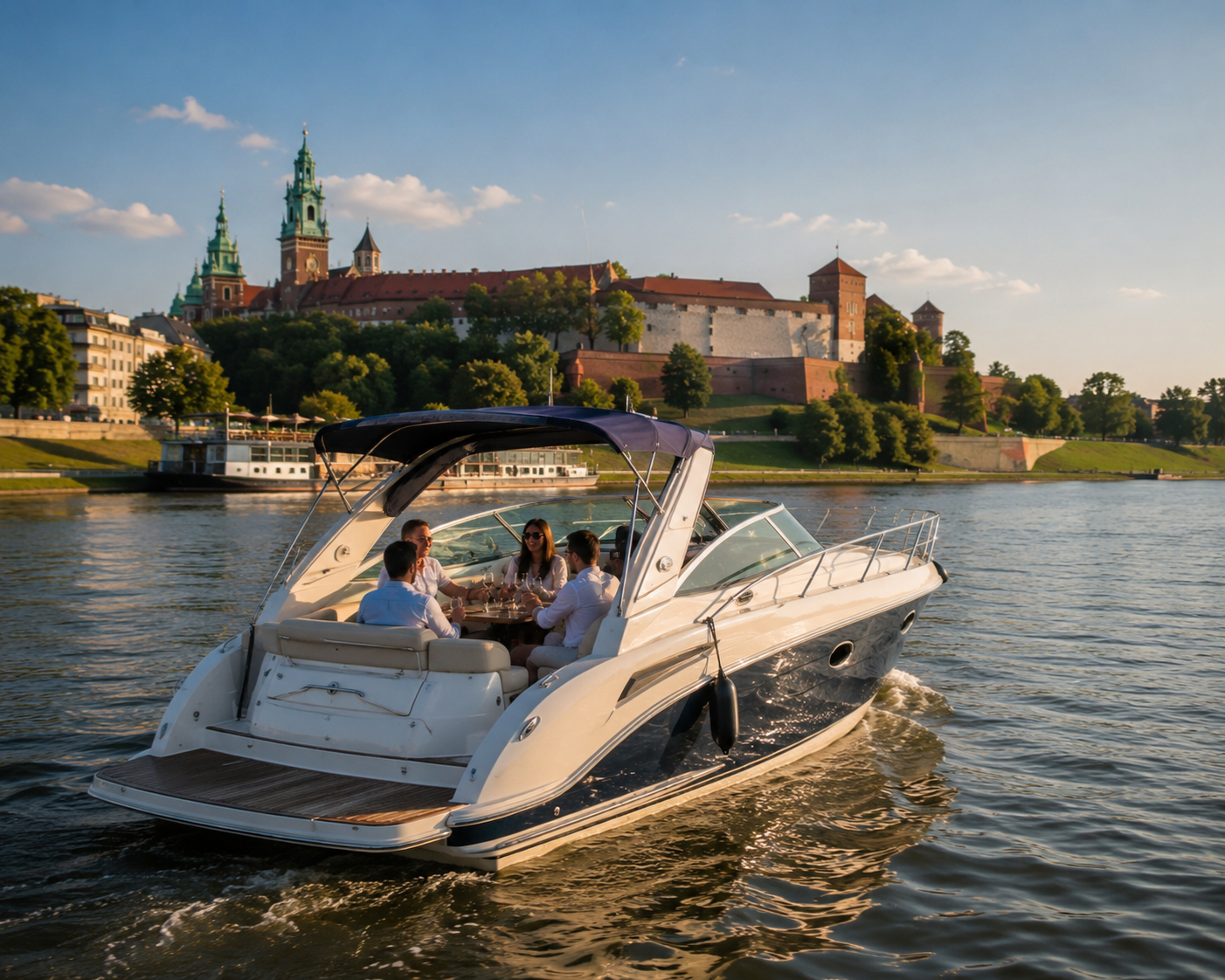 Private yacht cruise on the Vistula River in Kraków